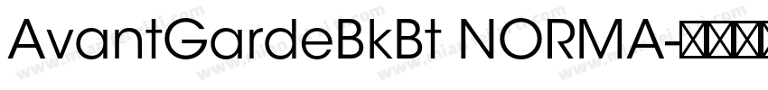 AvantGardeBkBt NORMA字体转换